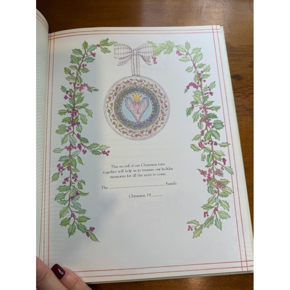 VTG Christmas Keepsake Kids Holiday Traditions Memories Book and VTG Cookbook - Picture 9 of 16